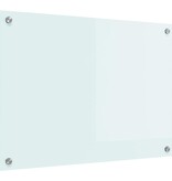 VidaXL Keuken Achterwand Wit 70 x 50 cm gehard glas