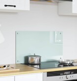 VidaXL Keuken Achterwand Wit 70 x 40 cm gehard glas