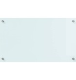 VidaXL Keuken Achterwand Wit 70 x 40 cm gehard glas