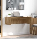 VidaXL Aan de muur bevestigd bureau Artisan Eiken 100 x 45 x 30 cm