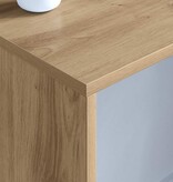 VidaXL Aan de muur bevestigd bureau Artisan Eiken 100 x 45 x 30 cm