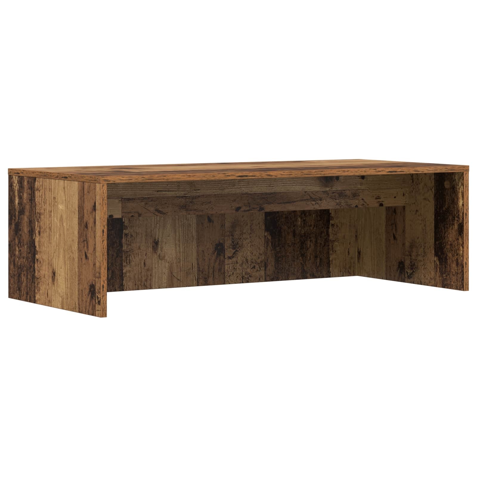 VidaXL Aan de muur bevestigd bureau Oud Hout 100 x 45 x 30 cm