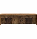 VidaXL Aan de muur bevestigd bureau Oud Hout 100 x 45 x 30 cm