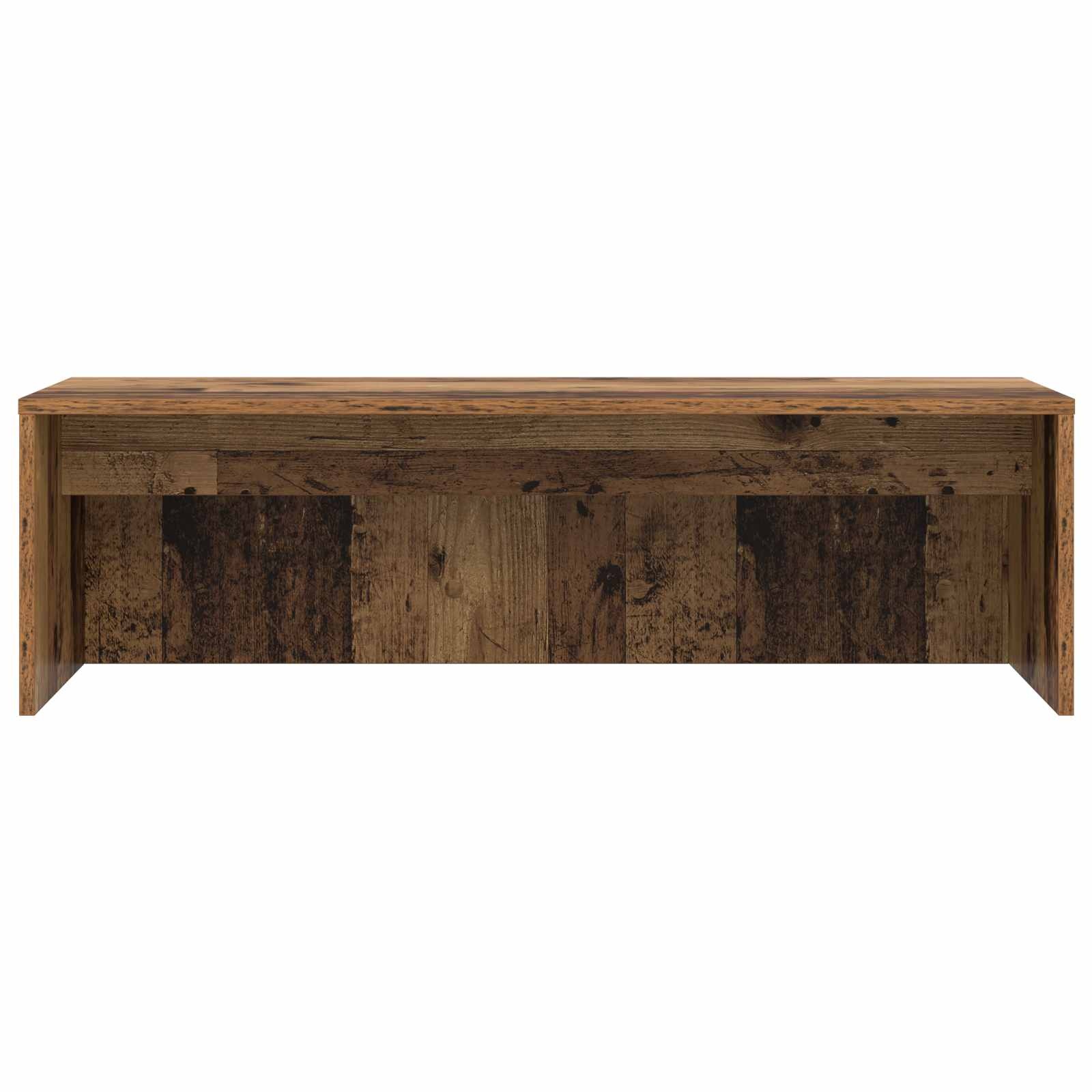 VidaXL Aan de muur bevestigd bureau Oud Hout 100 x 45 x 30 cm