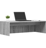 VidaXL Aan de muur bevestigd bureau Grijs Sonoma 100 x 45 x 30 cm