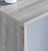 VidaXL Aan de muur bevestigd bureau Grijs Sonoma 100 x 45 x 30 cm