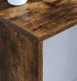 VidaXL Aan de muur bevestigd bureau Gerookt eiken 100 x 45 x 30 cm