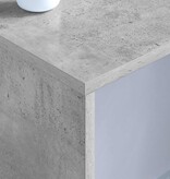 VidaXL Aan de muur bevestigd bureau Beton Grijs 100 x 45 x 30 cm