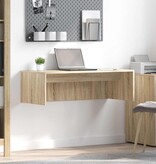VidaXL Aan de muur bevestigd bureau Sonoma Eiken 100 x 45 x 30 cm