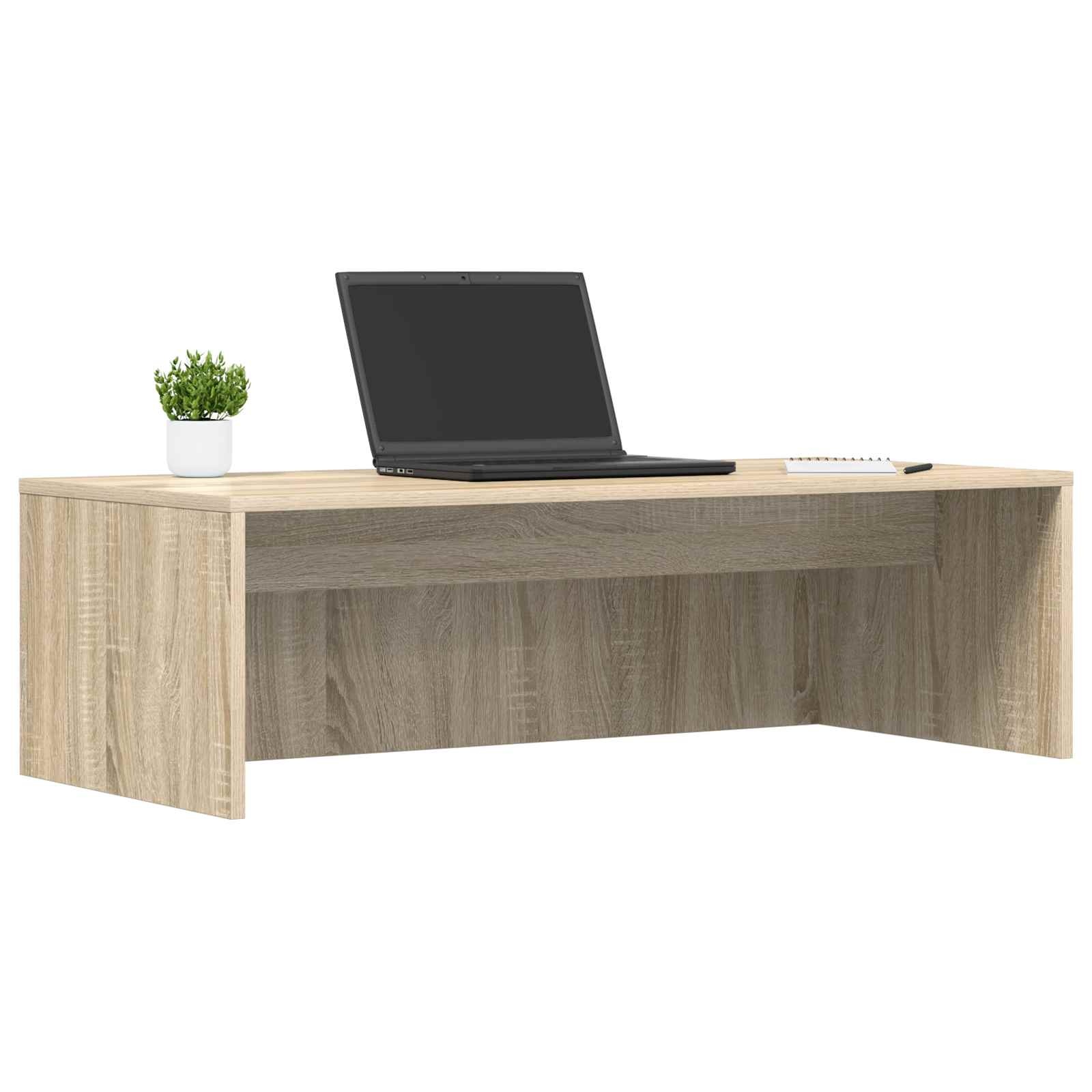 VidaXL Aan de muur bevestigd bureau Sonoma Eiken 100 x 45 x 30 cm