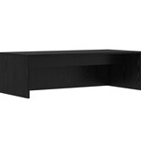 VidaXL Aan de muur bevestigd bureau Zwart Eiken 100 x 45 x 30 cm