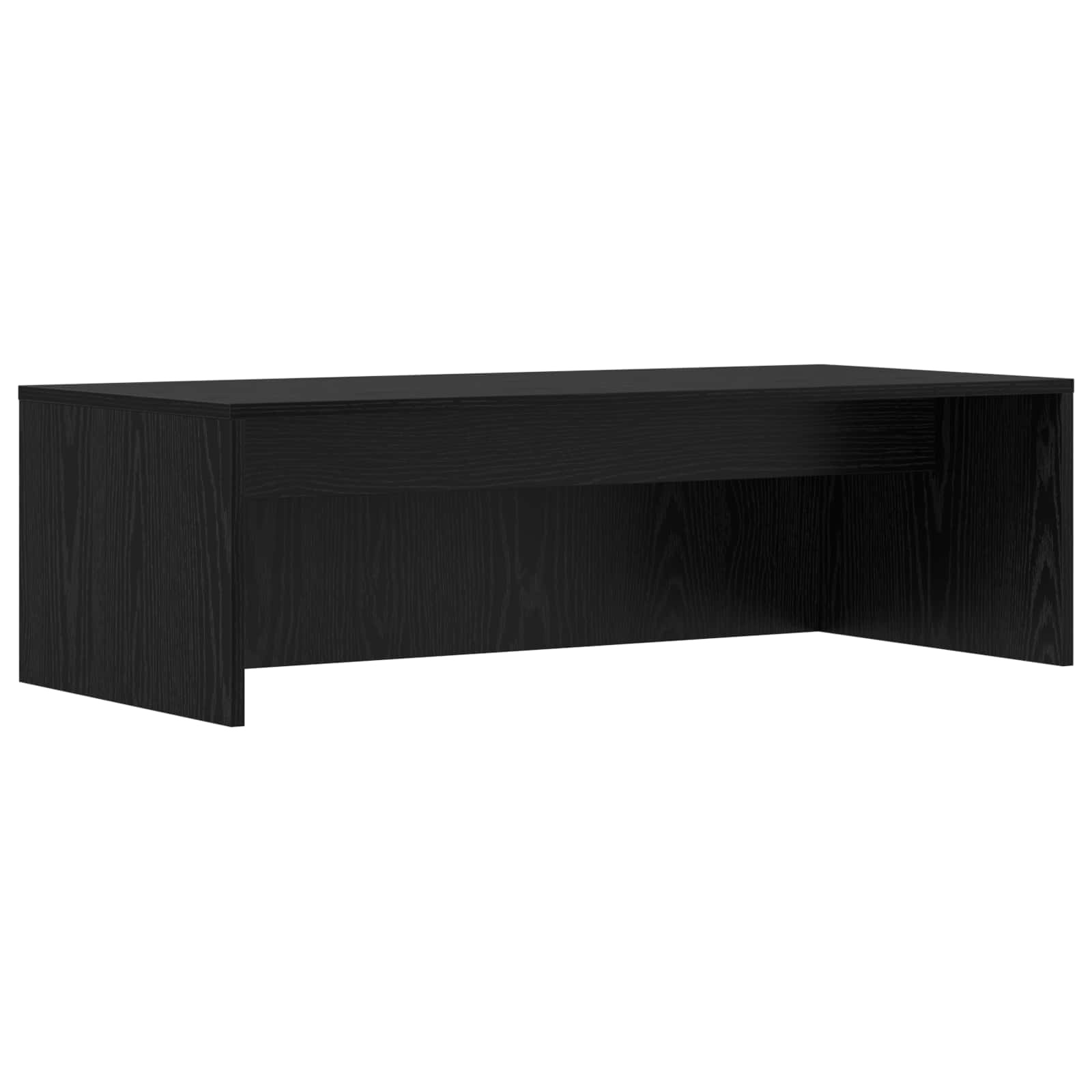 VidaXL Aan de muur bevestigd bureau Zwart Eiken 100 x 45 x 30 cm