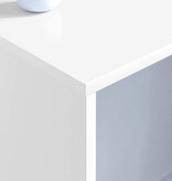 VidaXL Aan de muur bevestigd bureau Wit 100 x 45 x 30 cm Bewerkt hout