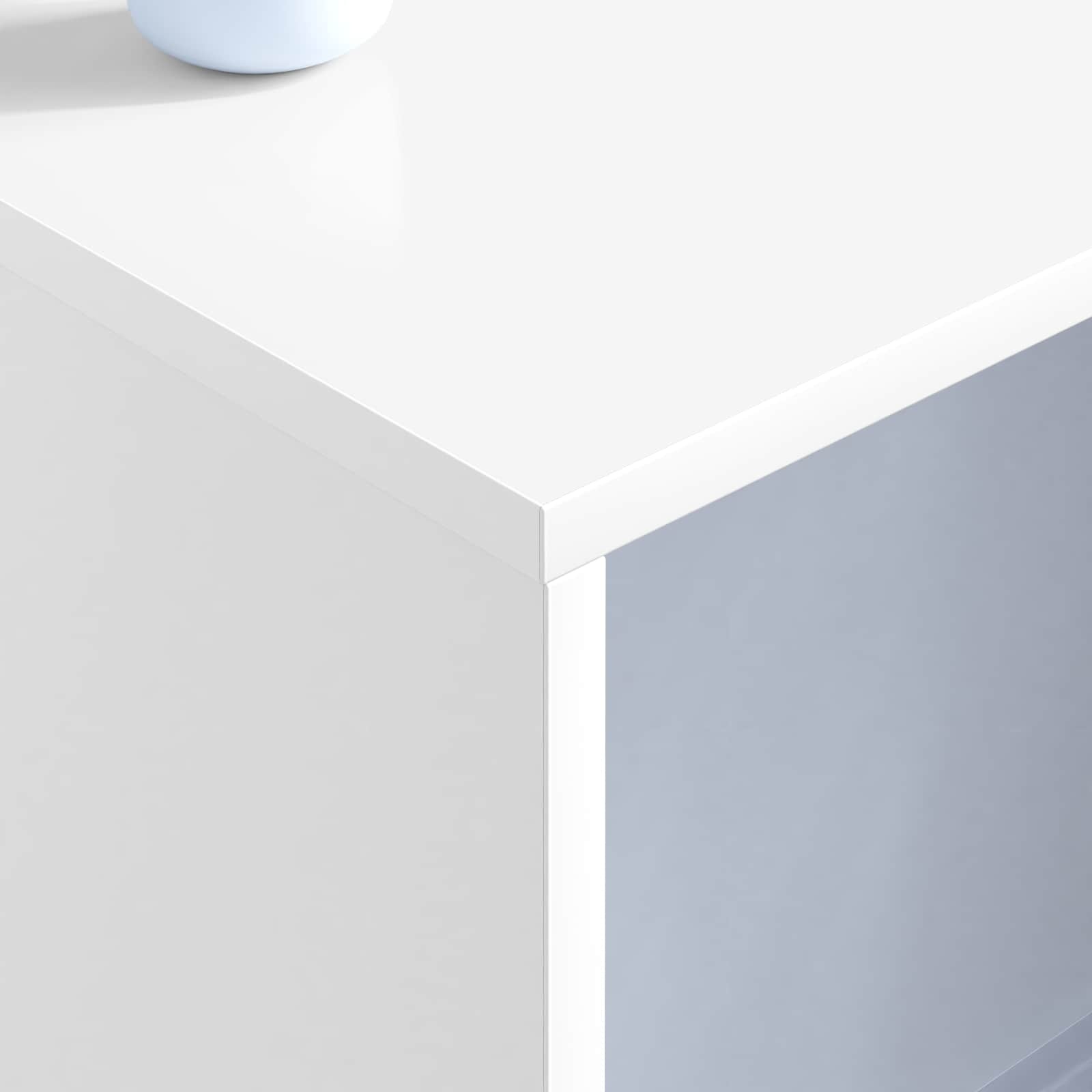 VidaXL Aan de muur bevestigd bureau Wit 100 x 45 x 30 cm Bewerkt hout