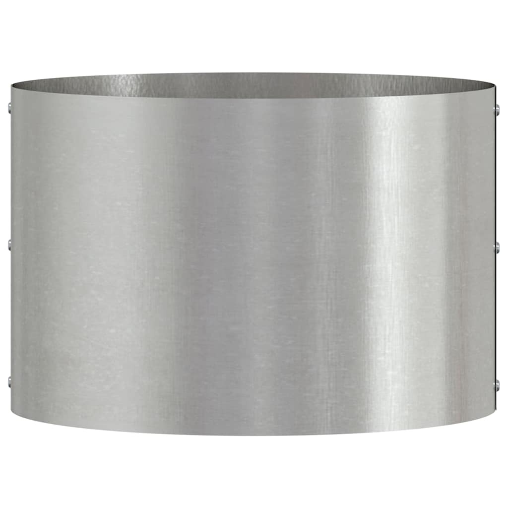 VidaXL Tuin Bloempot Zilver 30 x 30 x 20 cm Roestvrij staal