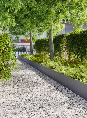 VidaXL Gazonranden 20 st 25x103 cm koudgewalst staal antraciet