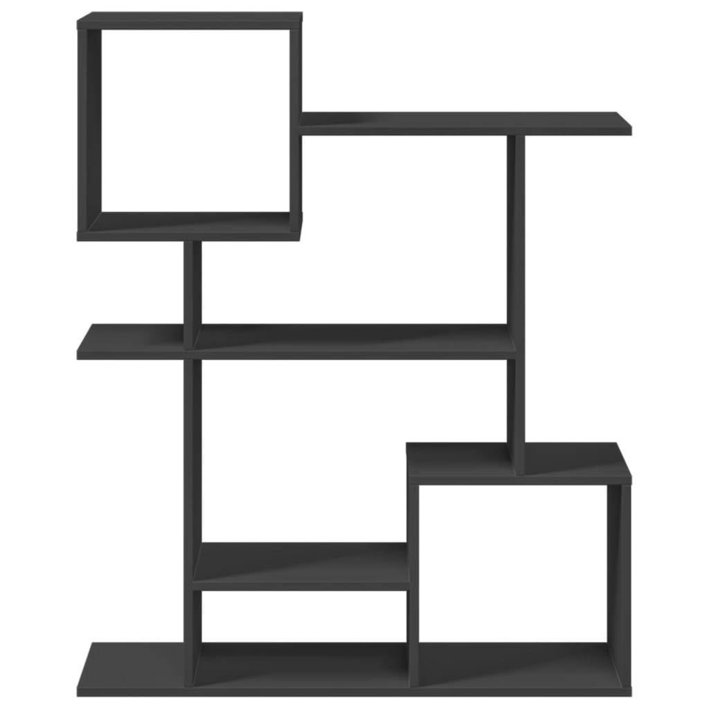 VidaXL Kamerscherm / boekenkast 92x29x112 cm bewerkt hout zwart