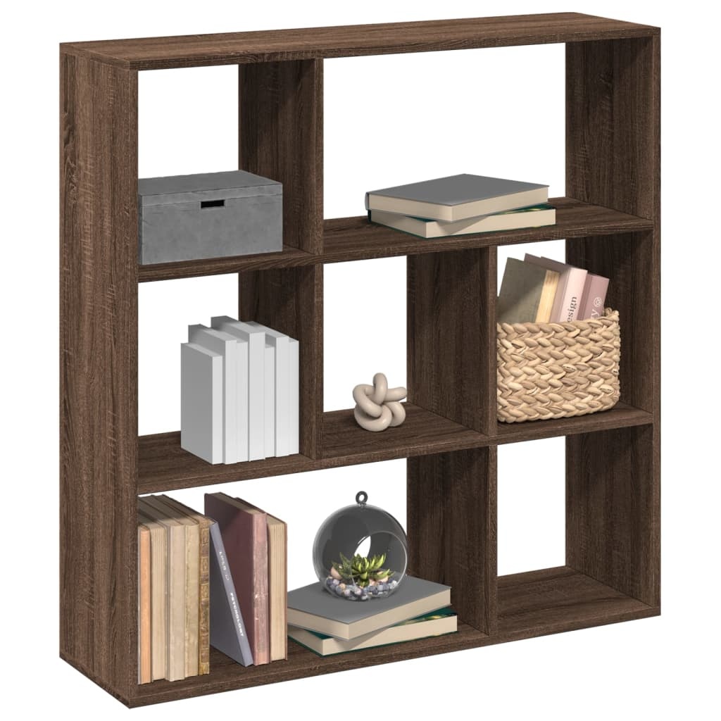 VidaXL Kamerscherm / boekenkast 102x29x103,5 cm hout bruin eikenkleur