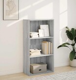 VidaXL Boekenkast 60x30x114 cm bewerkt hout grijs sonoma eikenkleurig