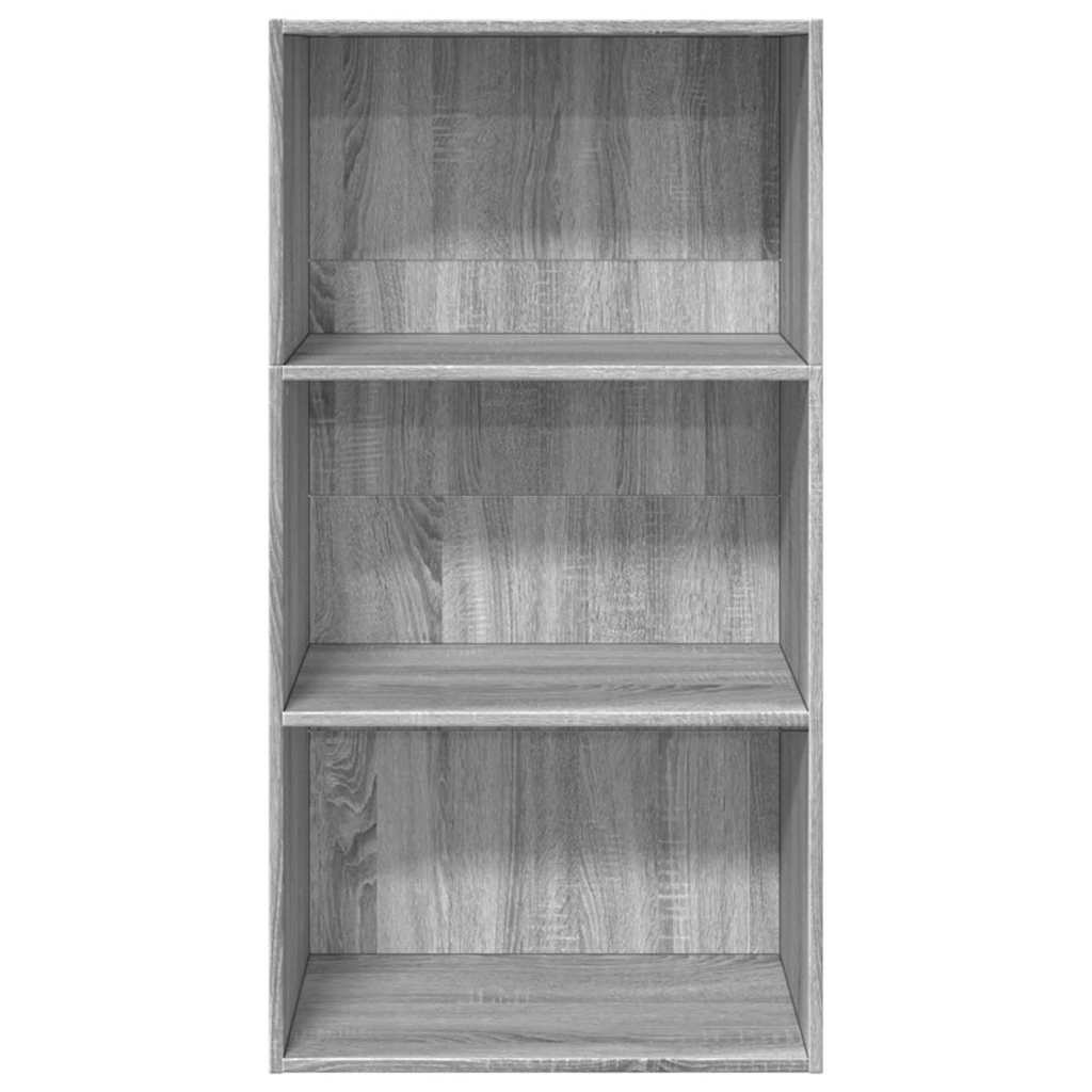 VidaXL Boekenkast 60x30x114 cm bewerkt hout grijs sonoma eikenkleurig