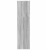 VidaXL Boekenkast 60x30x114 cm bewerkt hout grijs sonoma eikenkleurig