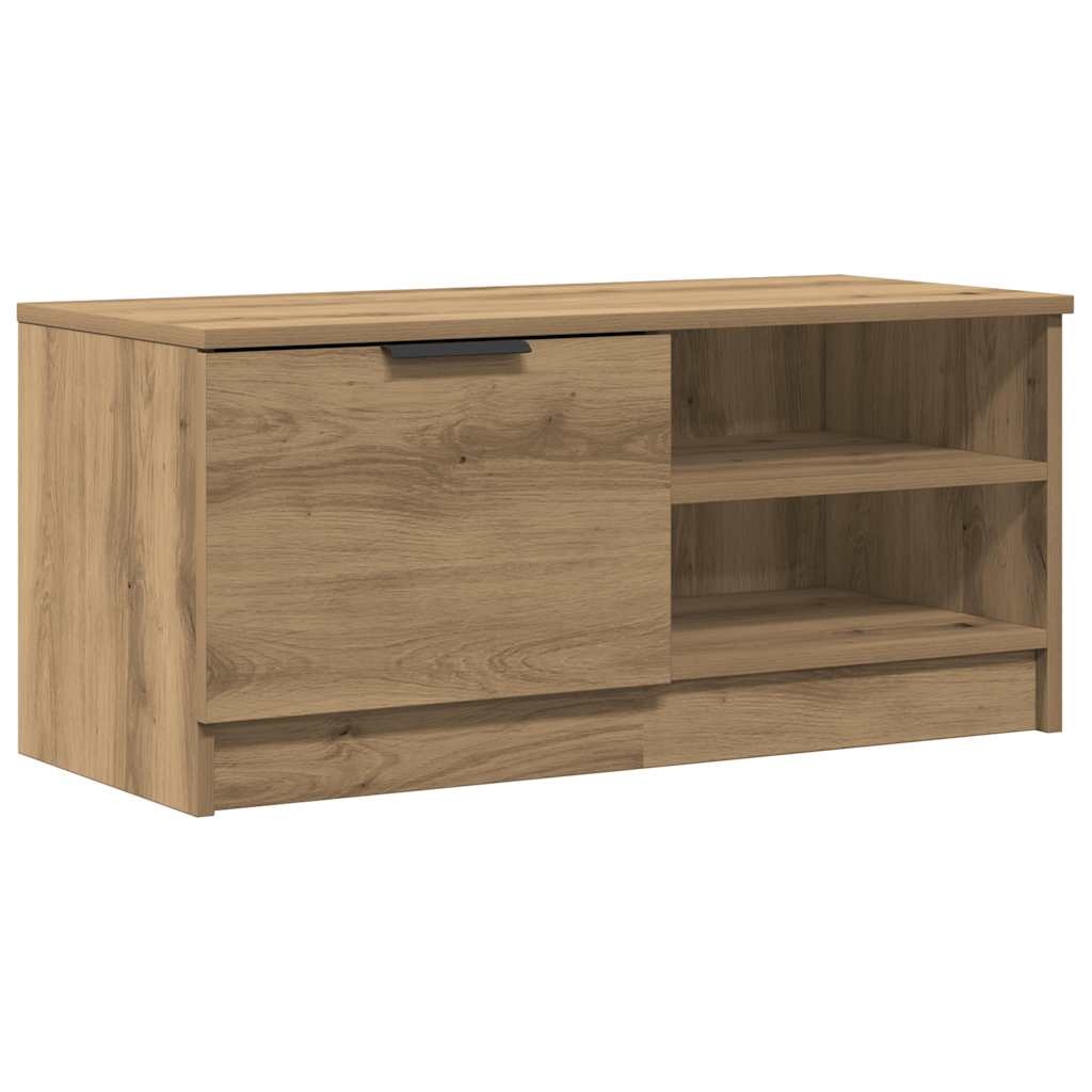 VidaXL Tv-meubelen 2 st 80x35x36,5 cm bewerkt hout artisanaal eiken