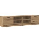 VidaXL Tv-meubelen 2 st 80x35x36,5 cm bewerkt hout artisanaal eiken