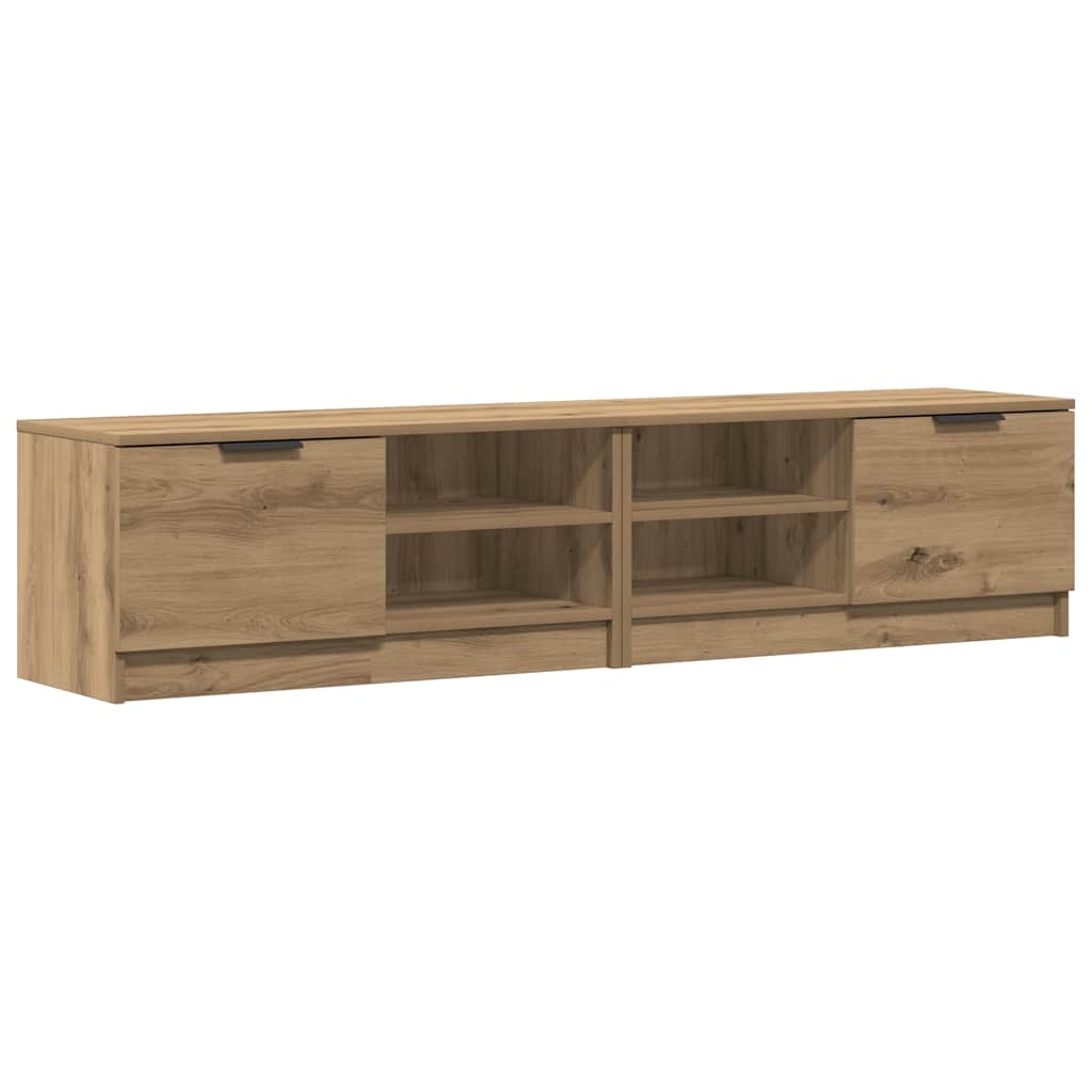 VidaXL Tv-meubelen 2 st 80x35x36,5 cm bewerkt hout artisanaal eiken