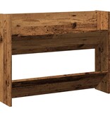 VidaXL Wandschoenenkast 80x18x60 cm bewerkt hout oud houtkleurig