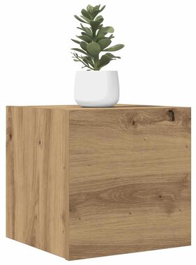VidaXL Tv-wandmeubelen 2 st 30,5x30x30 cm artisanaal eikenkleurig