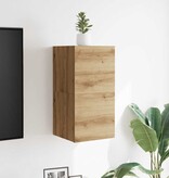 VidaXL Tv-wandmeubelen 2 st 30,5x30x30 cm artisanaal eikenkleurig