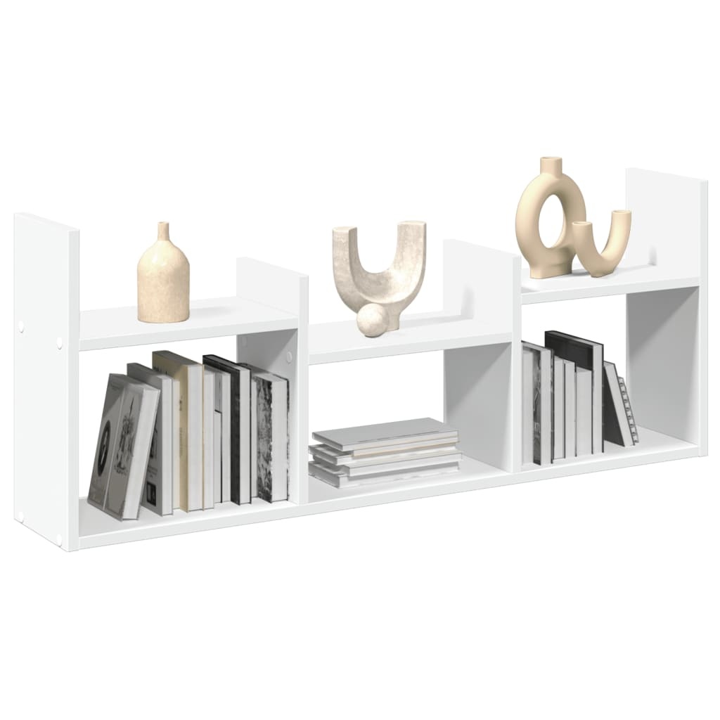 VidaXL Wandkast 100x18x40 cm bewerkt hout wit