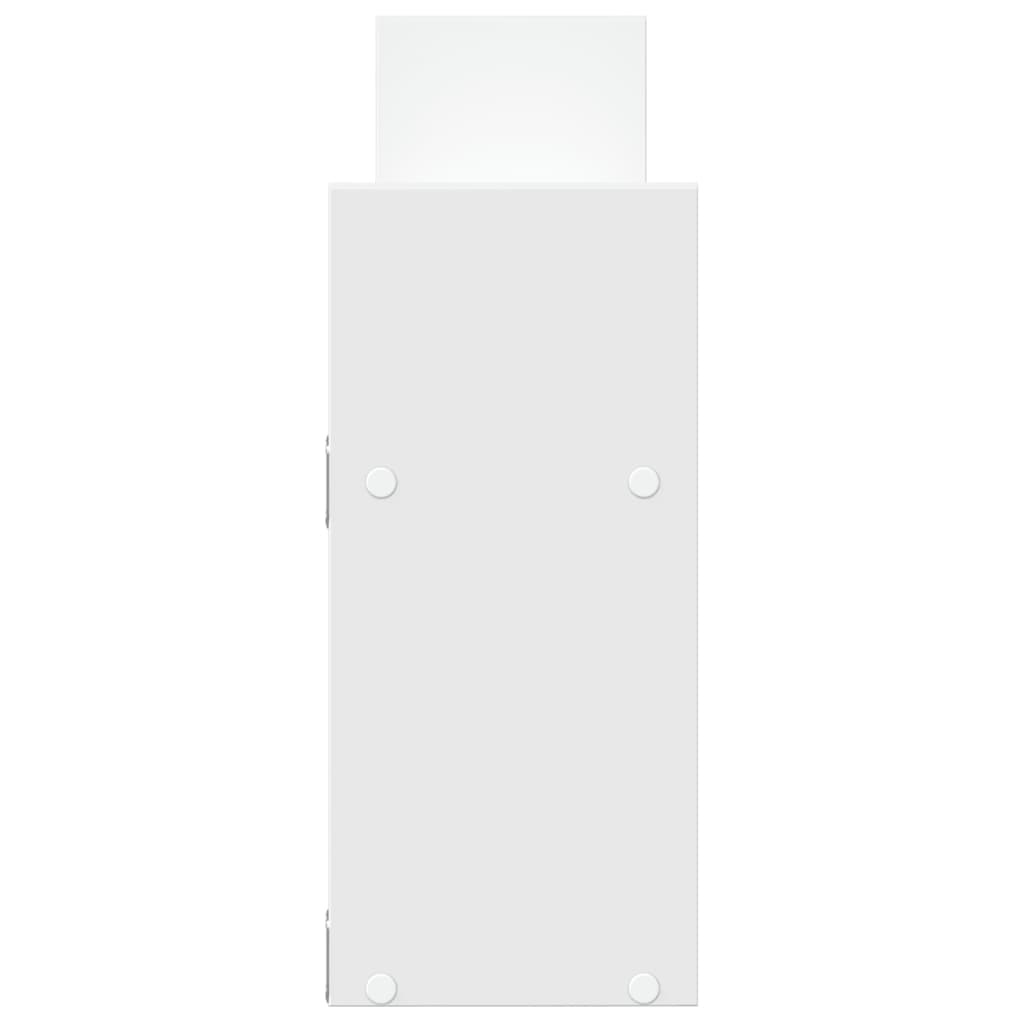 VidaXL Wandkast 100x18x40 cm bewerkt hout wit