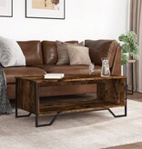 VidaXL Salontafel 100x51x40 cm bewerkt hout gerookt eikenkleurig