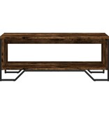 VidaXL Salontafel 100x51x40 cm bewerkt hout gerookt eikenkleurig