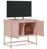 VidaXL Tv-meubel 68,5x39x60,5 cm staal roze