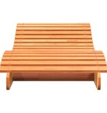 VidaXL Ligbed 205x70x31,5 cm massief grenenhout wasbruin