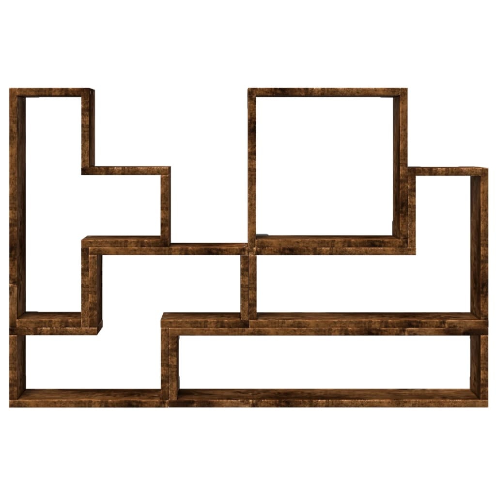 VidaXL Wandschap 96x12x64 cm bewerkt hout gerookt eikenkleurig