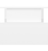 VidaXL Salontafel 90x55x42,5 cm bewerkt hout hoogglans wit