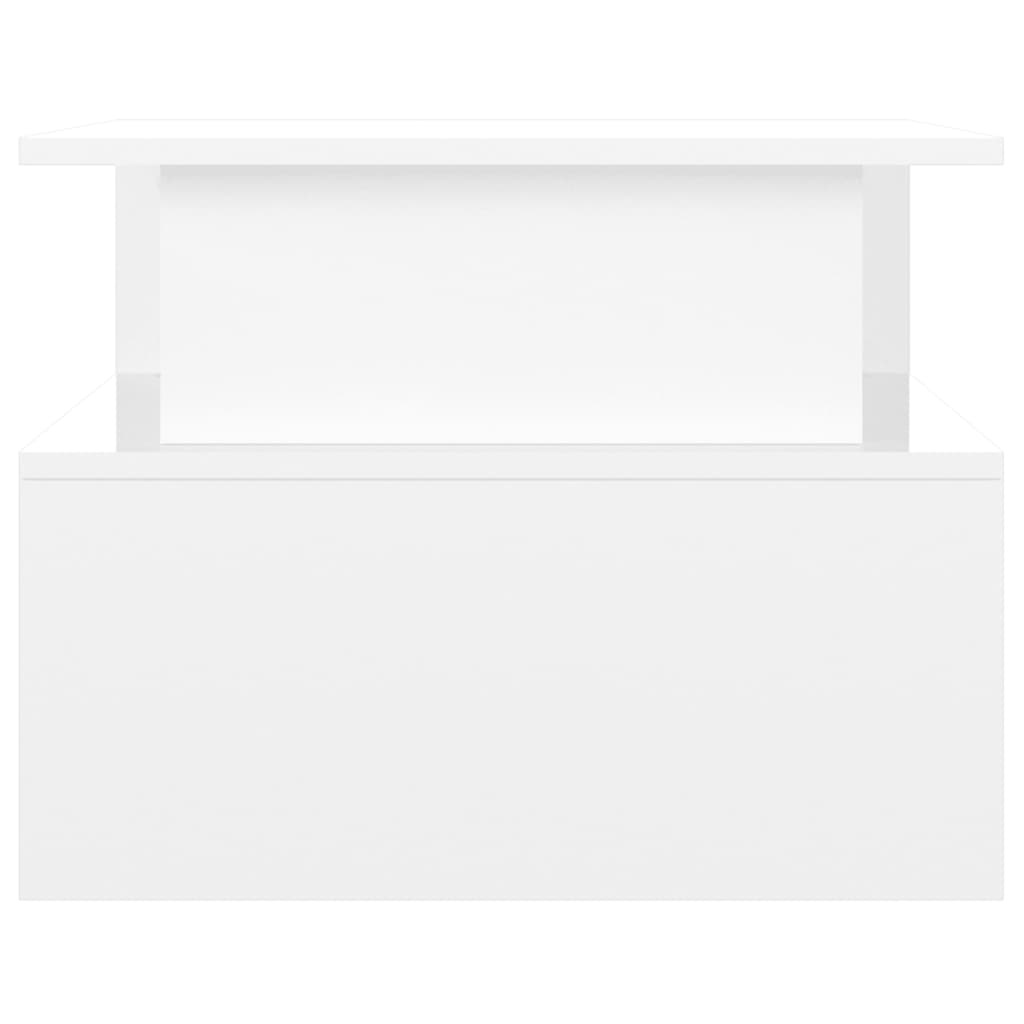 VidaXL Salontafel 90x55x42,5 cm bewerkt hout hoogglans wit