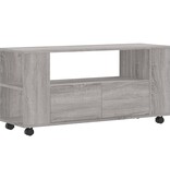 VidaXL Tv-meubel 102x34,5x43 cm bewerkt hout grijs sonoma eikenkleurig