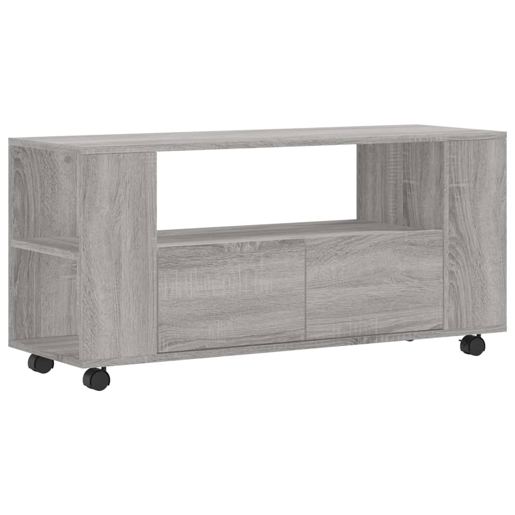 VidaXL Tv-meubel 102x34,5x43 cm bewerkt hout grijs sonoma eikenkleurig