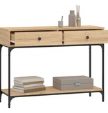 VidaXL Wandtafel 100x34,5x75 cm bewerkt hout sonoma eikenkleurig