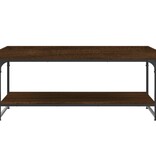 VidaXL Salontafel 100x49x45 cm bewerkt hout bruin eikenkleur