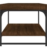 VidaXL Salontafel 100x49x45 cm bewerkt hout bruin eikenkleur