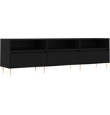 VidaXL Tv-meubel 150x30x44,5 cm bewerkt hout zwart