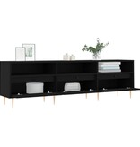 VidaXL Tv-meubel 150x30x44,5 cm bewerkt hout zwart
