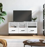 VidaXL Tv-meubel 102x36x50 cm bewerkt hout hoogglans wit