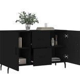 VidaXL Dressoir 100x36x60 cm bewerkt hout zwart