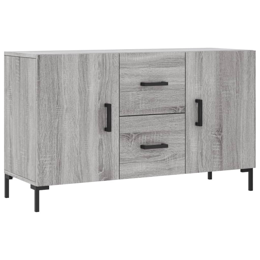 VidaXL Dressoir 100x36x60 cm bewerkt hout grijs sonoma eikenkleurig